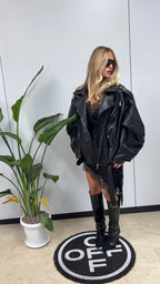 Giubbotto Ecopelle Oversize